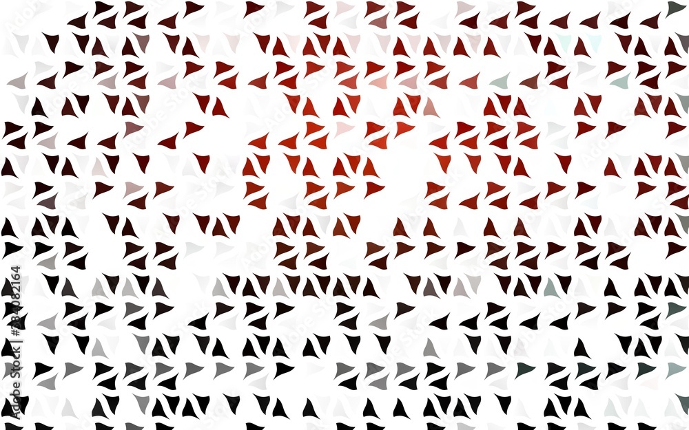 Light Red vector cover in polygonal style.