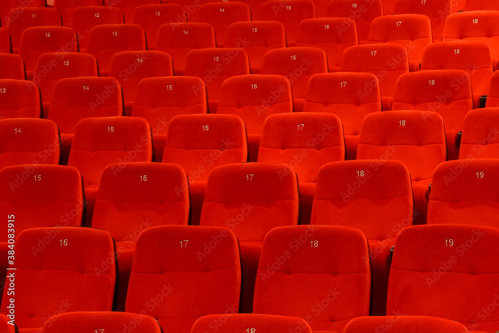 Empty rows of seats Empty rows of seats