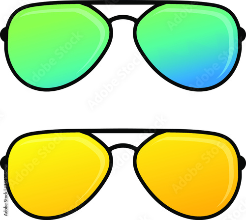 Creative design of the sunglasses in a very unique style.