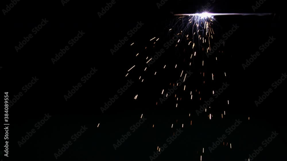 Welding Ceiling 4K. 
Welding a ceiling with sparks. Use them as over-layer, with blending mode (add, screen…). 

- 4K Resolution(3840x2160)
- 25 FPS
- Alpha Channel