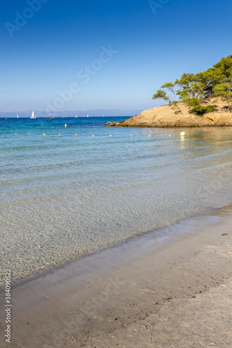 Beach in Porquerolles, French Riviera
