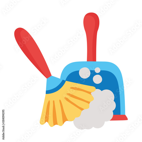 picker and duster tools clean flat style icon