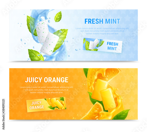 Bubble Gum Banner Set