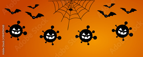Halloween Covid19 Poster, Greeting Card Happy Halloween
