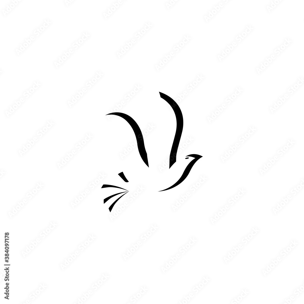 creative logo design Swallow bird logo vector template illustration
