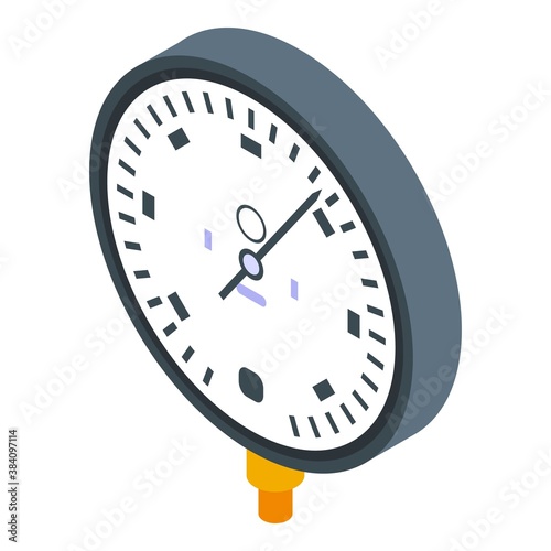 Pipeline manometer icon. Isometric of pipeline manometer vector icon for web design isolated on white background