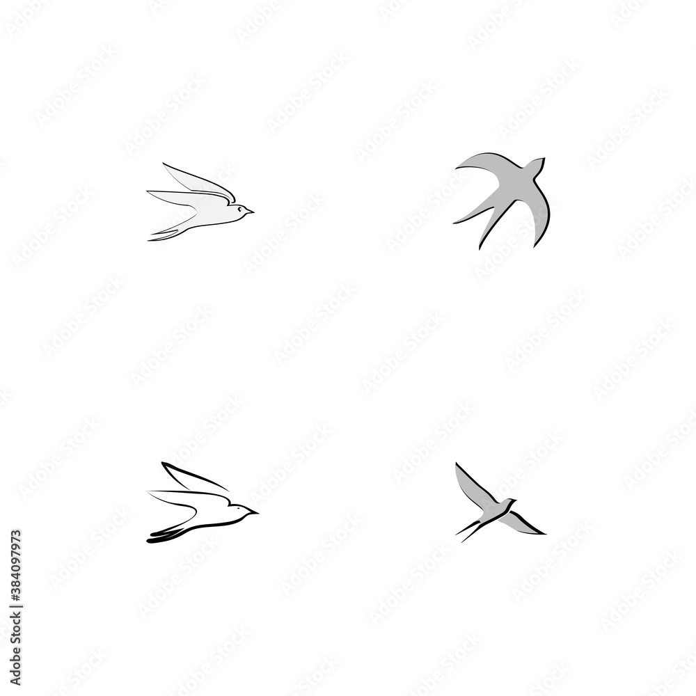 creative logo design Swallow bird logo vector template illustration creative logo design Swallow bird logo vector template illustration