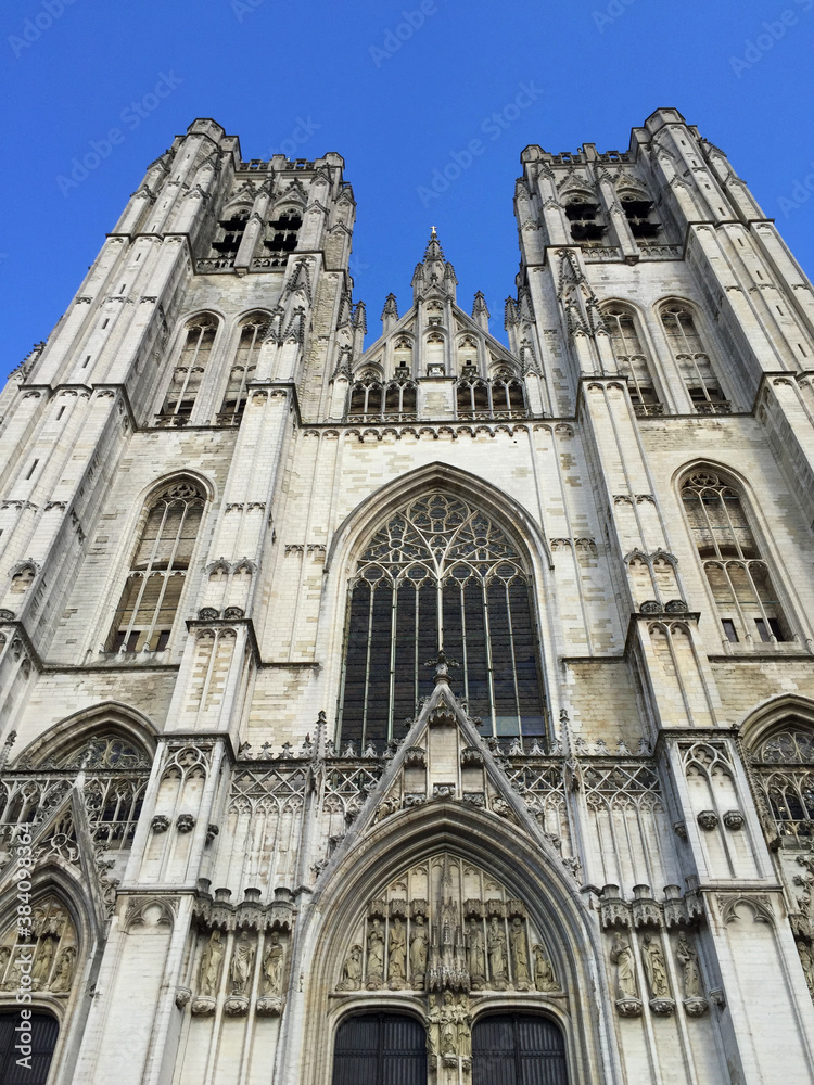 Cathedral of St. Michael and St. Gudula in Brussels Belgium