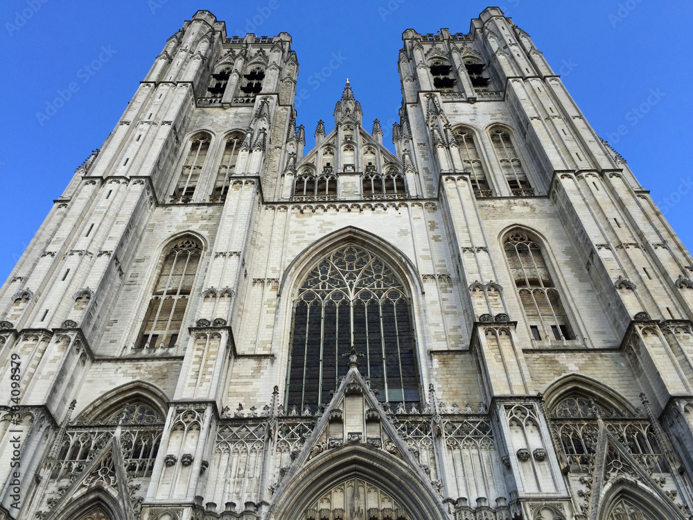 Cathedral of St. Michael and St. Gudula in Brussels Belgium