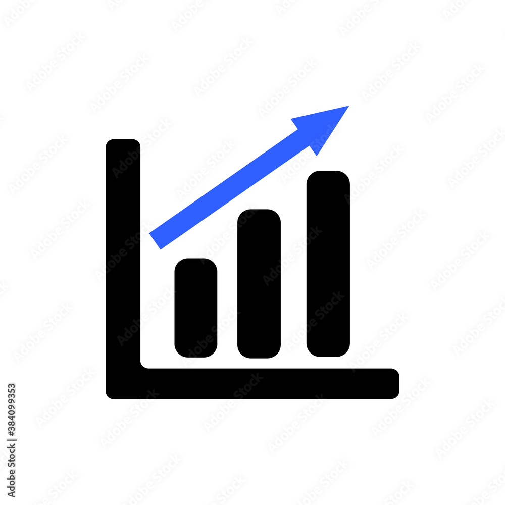business graph with arrow business graph with arrow