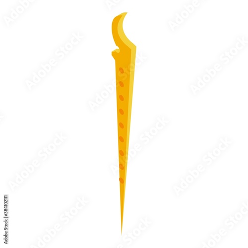 Plastic toothpick icon. Isometric of plastic toothpick vector icon for web design isolated on white background