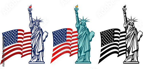 Statue of Liberty. New York and American symbol.