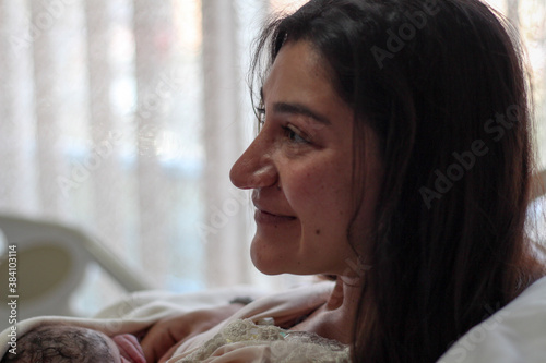 Mother breastfeeding her baby