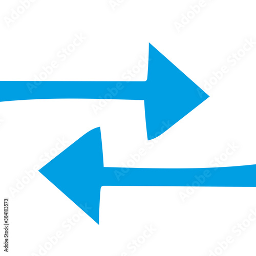 Handgezeichnetes Austausch-Symbol in blau Free Download Handgezeichnetes Austausch-Symbol in blau - GFXLoad