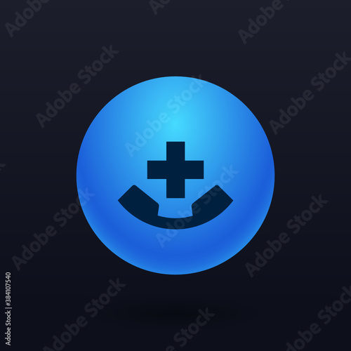 Free Download Emergency Number - Button - GFXLoad
