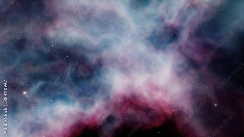 Nebula and galaxies in space. Abstract cosmos background. 3D render Nebula and galaxies in space. Abstract cosmos background. 3D render