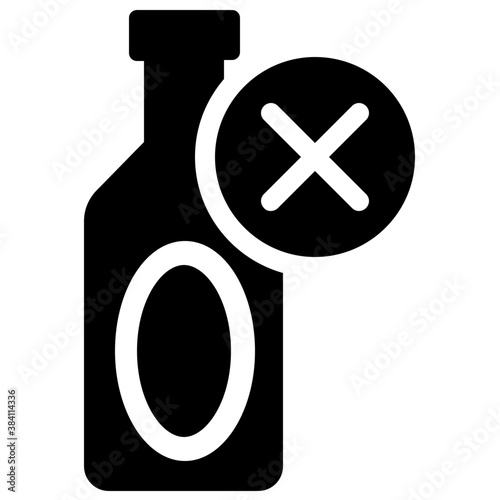 
Stop alcohol sign or label 

