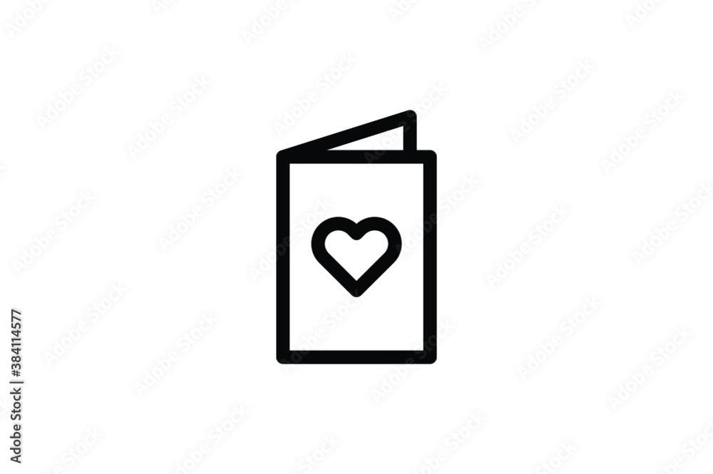 Valentine Outline Icon - Wedding Invitation Valentine Outline Icon - Wedding Invitation