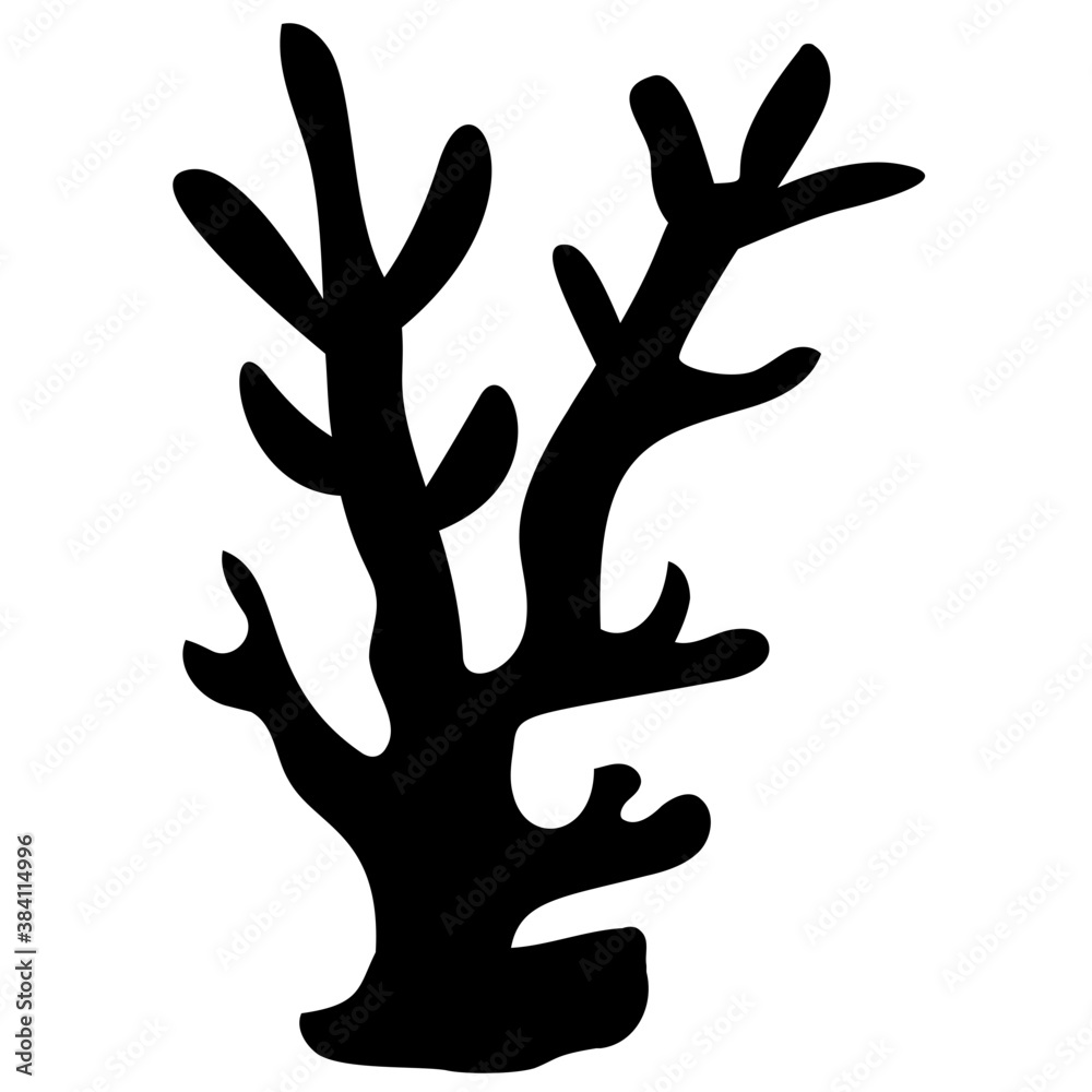 elkhorn coral underwater ecosystem icon design  elkhorn coral underwater ecosystem icon design