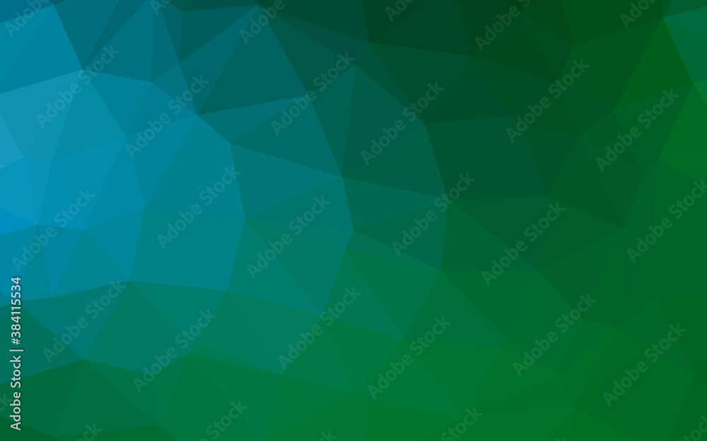 Light Blue, Green vector triangle mosaic cover. Light Blue, Green vector triangle mosaic cover.