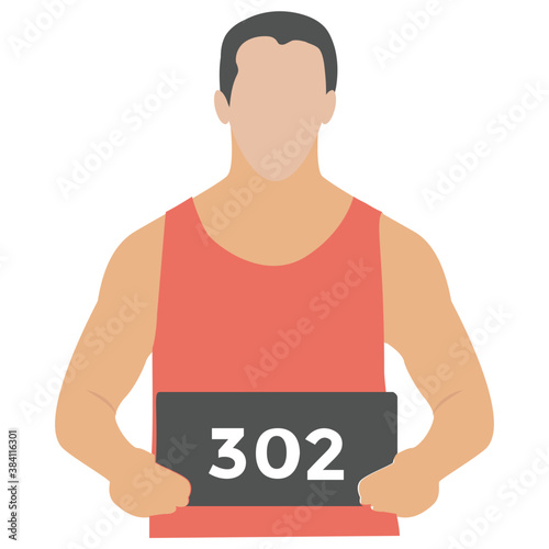 
A prisoner with 302 number is depicting killer 
