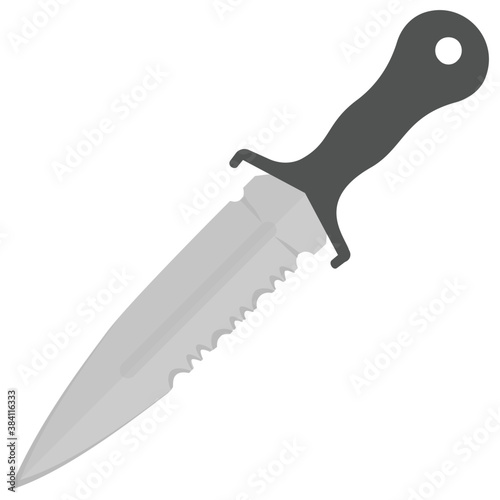 
A knife to use as a weapon 
