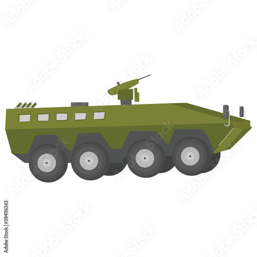 
An army tank to attack on enemy 
