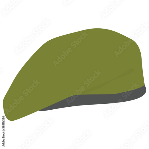 
Army cap with camouflage print 
