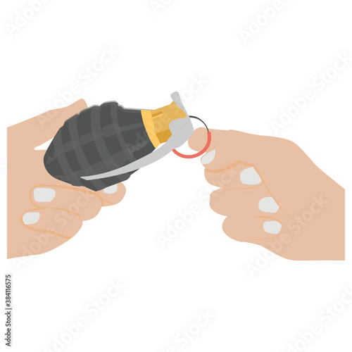 
Hand grenade to explode and used during wars
