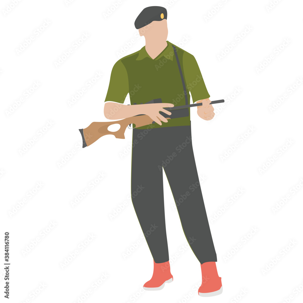 A fighter soldier also called army man
A fighter soldier also called army man