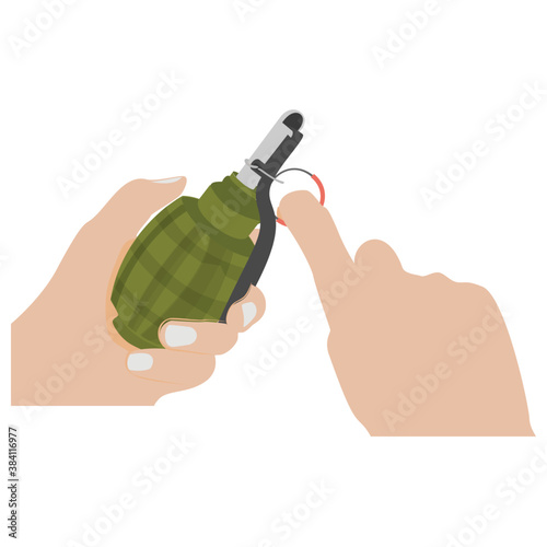 
Hand grenade to explode and used during wars
