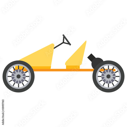 
An old times berlin four wheeled carriage for travelling 
