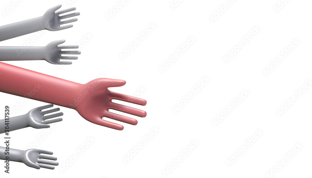 Business Shake hands Support Concept on isolated and white background. paper art - 3d rendering Business Shake hands Support Concept on isolated and white background. paper art - 3d rendering