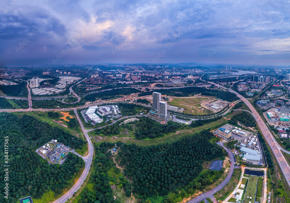 Aerial Panorama_Kuala Lumpur_Malaysia_Cyberjaya
