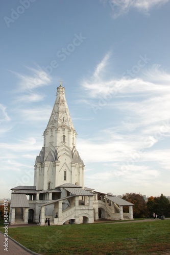 Russia Moscow October 1. 2020. Kolomenskoye. Russian architecture of the 16th century.