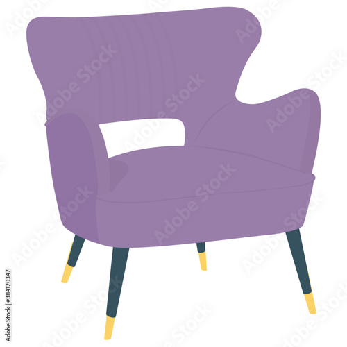 
An armchair to be placed on lounge 

