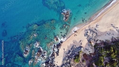  Korsika Strand Meer Küste Drohne Felsen