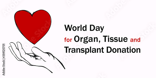 Banner para celebrar el Día Mundial de la Donación de Órganos, Tejidos y Trasplantes