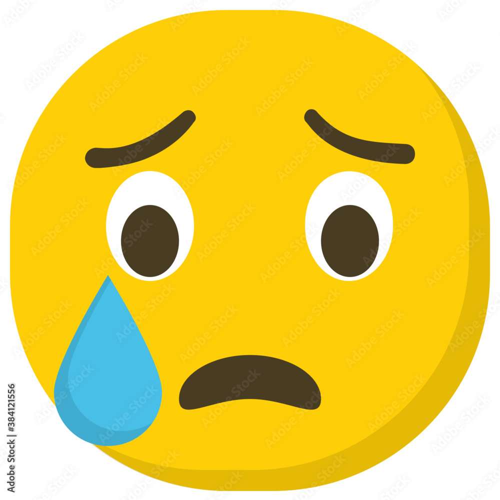 Crying emoji expression of sadness
Crying emoji expression of sadness