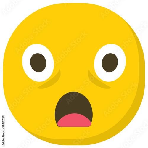 
Astonished smiley is shear surprise
