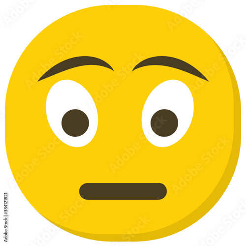 
Emoticon designed to present angry face expressions
