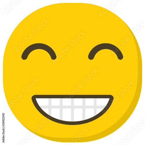
A slightly smiling face emoticon 
