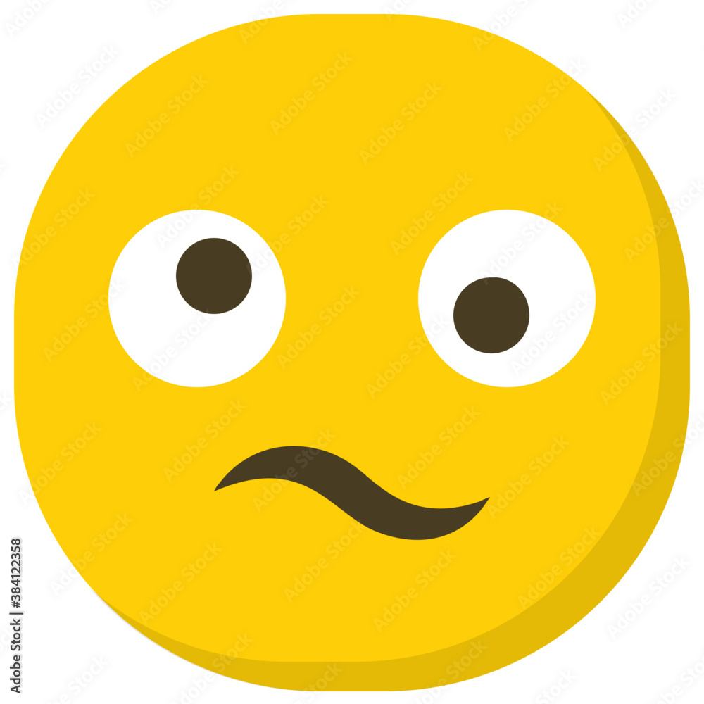 Frowning face emoji flat icon image
Frowning face emoji flat icon image