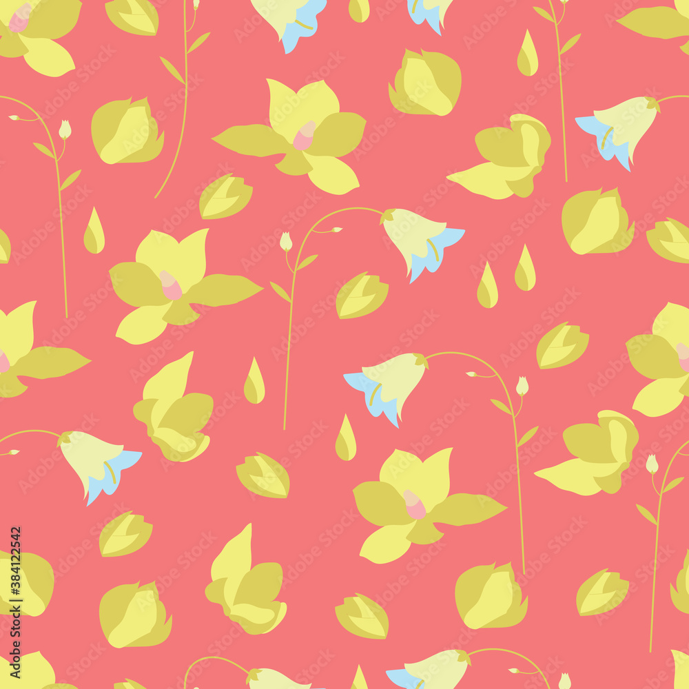 Ditsy Floral seamless pattern