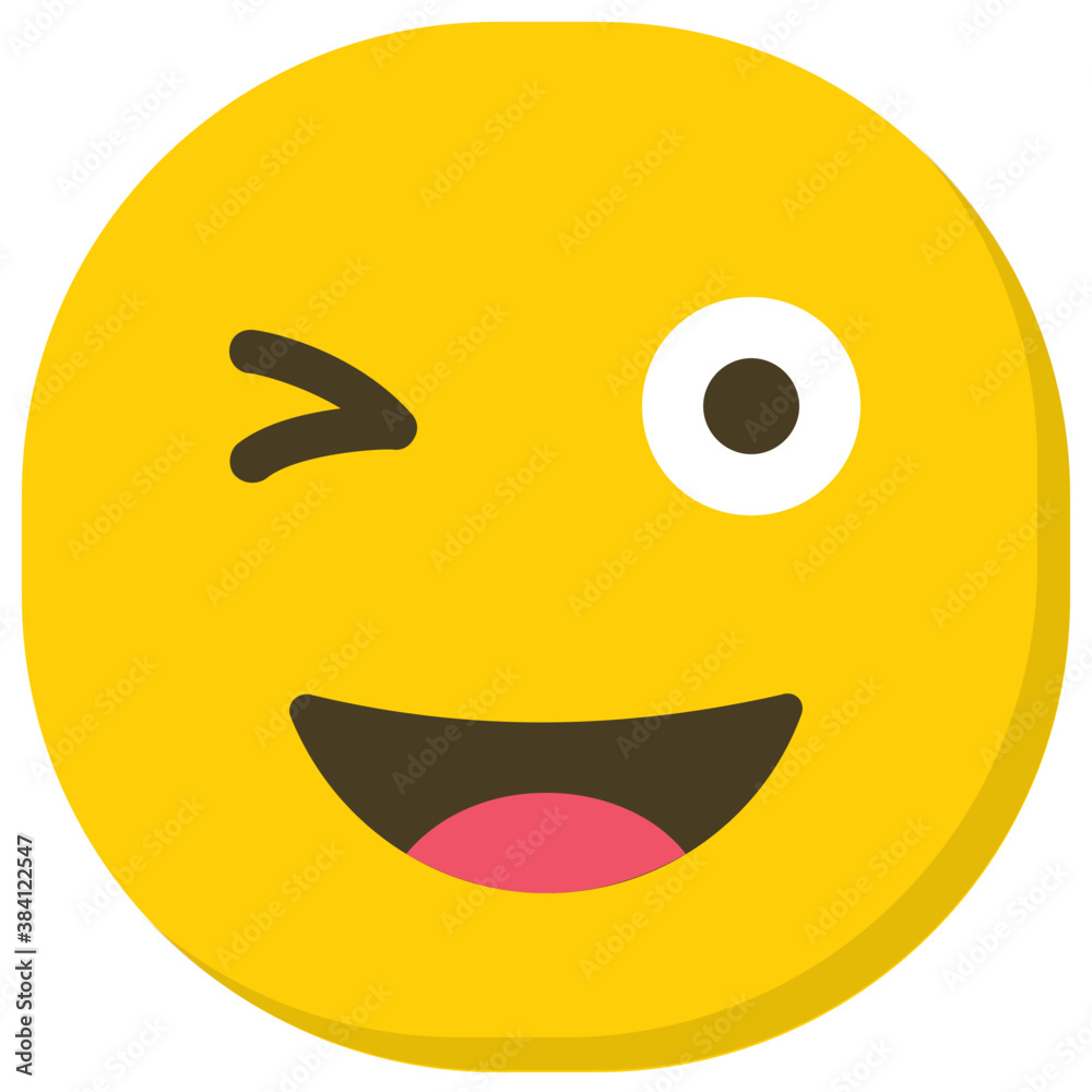 
An emoji winking an eye

