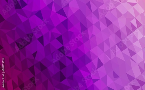 Light Purple vector blurry triangle pattern.