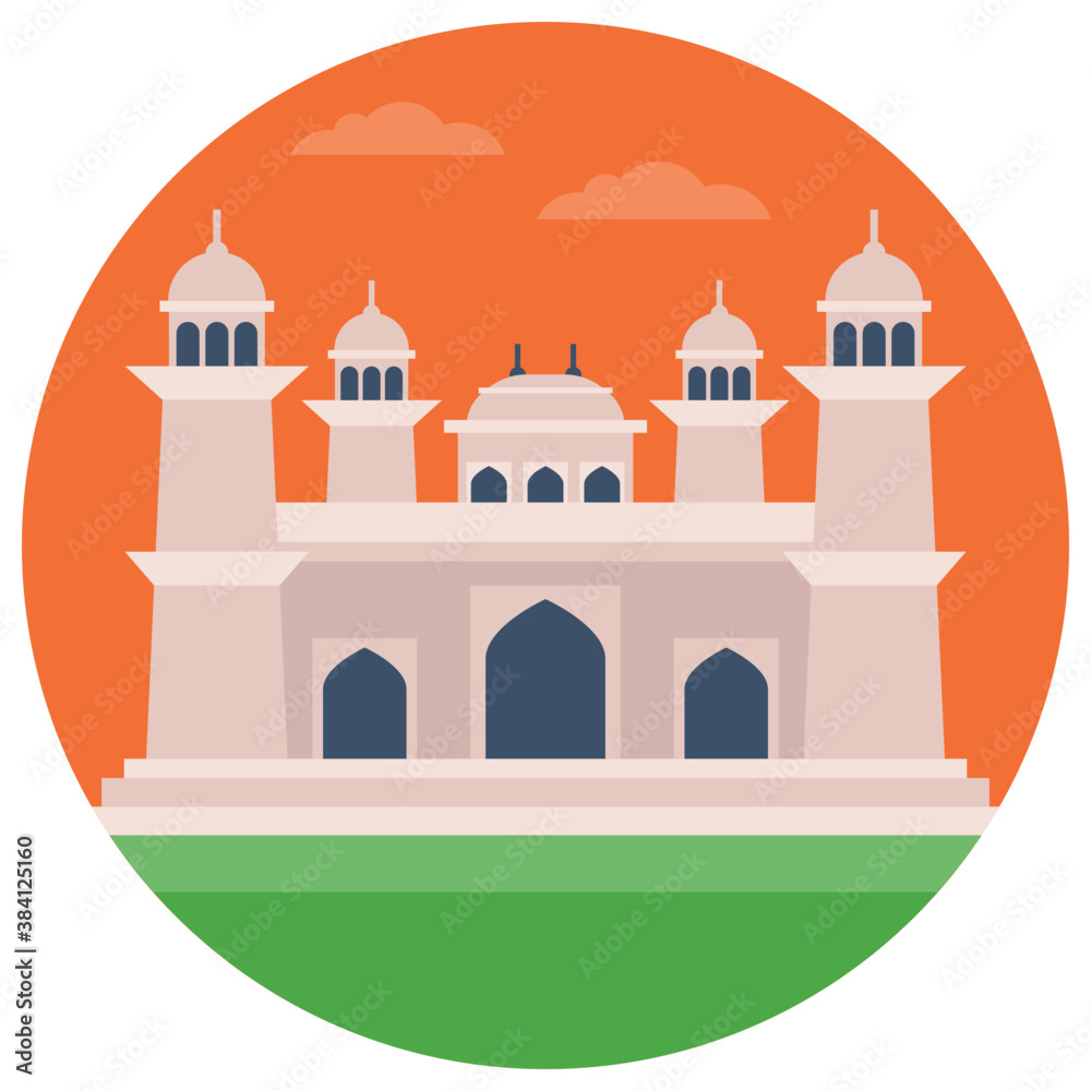 A famous historical royal mosque at lahore pakistan, badshahi mosque
A famous historical royal mosque at lahore pakistan, badshahi mosque