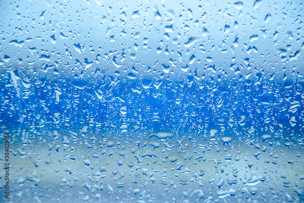 dew drop on glass for background