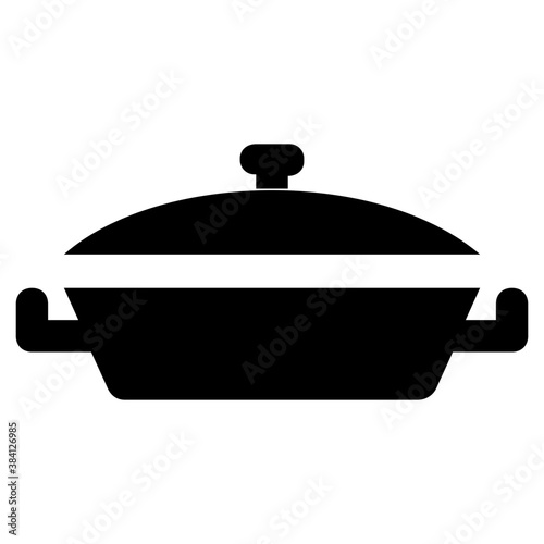 
A large cooking pot used for cooking food called stock pot
