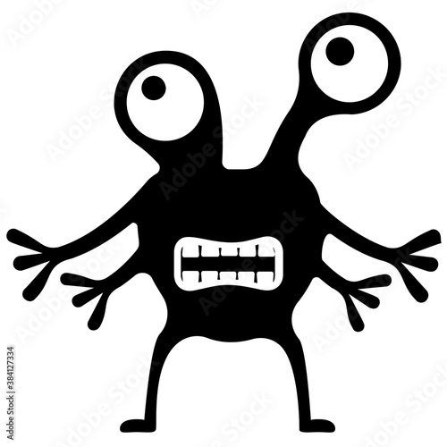 
Krumm monster having two eyes 
